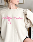 Mama Pink Bow Hoodie Sweat Mother’s Day gift, Mothers day shirts