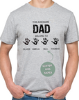 ADULT DAD AND KID'S NAME T SHIRT- Personalised