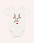 Baby’s First Christmas Reindeer One Piece - personalised