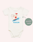 Santa Surf Boy’s One-Piece & T-Shirt - personalised