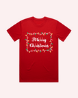 ADULT MERRY CHRISTMAS T-SHIRT LIGHT BULB