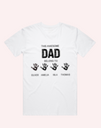 ADULT DAD AND KID'S NAME T SHIRT- Personalised