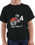 MONSTER TRUCK T-SHIRT BIRTHDAY CUSTOM