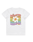 BIRTHDAY GIRL WAVY LETTER RETRO T-SHIRT