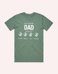 ADULT DAD AND KID'S NAME T SHIRT- Personalised