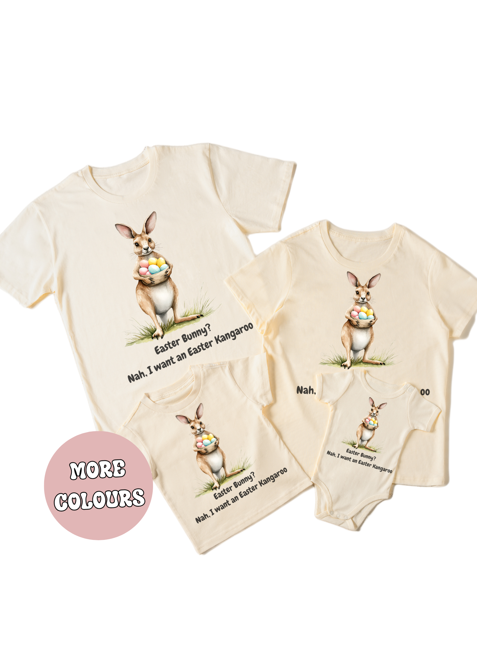 EASTER KANGAROO  TSHIRT FAMILY MATCHING