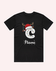 ADULT CHRISTMAS T-SHIRT NAME- personalised