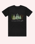 ADULT MERRY BRIGHT CHRISTMAS TREES T-SHIRT