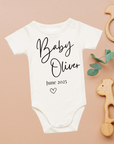 Custom Announcement Baby One Piece