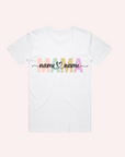 ADULT MAMA AND KID'S NAME T-SHIRT- Personalised