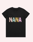 ADULT NANA AND KID'S NAME T-SHIRT- Personalised
