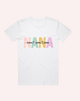 ADULT NANA AND KID'S NAME T-SHIRT- Personalised