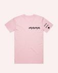 ADULT MAMA AND KID'S NAME ON SLEEVE- Personalised