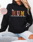 Mum with name on sleeve Hoodie Sweat Mother’s Day gift, Mothers day shirts