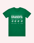 ADULT GRANDPA AND GRANDKID'S NAME T SHIRT- Personalised