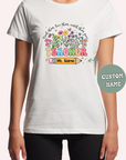 ADULT WILDFLOWERS T-SHIRT TEACHER NAME- Personalised