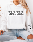 Mama with custom name on sleeve, Mother’s Day gift, Mothers day shirts
