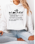 Mother Definition Hoodie Sweat Mother’s Day gift, Mothers day shirts