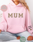 Mum Leopard Hoodie Sweat , Mother’s Day gift, Mothers day shirts
