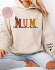 Mum with name on sleeve Hoodie Sweat Mother’s Day gift, Mothers day shirts