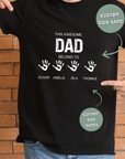 ADULT DAD AND KID'S NAME T SHIRT- Personalised