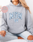 Mum Chinoiserie Coquette Bow Hoodie Sweat Mother’s Day gift, Mothers day shirts