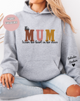 Mum with name on sleeve Hoodie Sweat Mother’s Day gift, Mothers day shirts