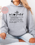 Mother Definition Hoodie Sweat Mother’s Day gift, Mothers day shirts