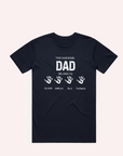 ADULT DAD AND KID'S NAME T SHIRT- Personalised
