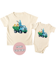 EASTER BUNNY TRUCK CARRY EGGS TSHIRT FAMILY MATCHING