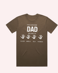 ADULT DAD AND KID'S NAME T SHIRT- Personalised