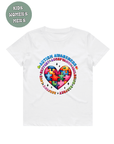 AUTISM AWARENESS TSHIRT- puzzel heart