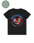 AUTISM AWARENESS TSHIRT- puzzel heart
