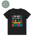 AUTISM AWARENESS TSHIRT- I'm not misbehaving i have autism