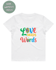 AUTISM AWARENESS TSHIRT- Love need no words