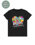 AUTISM AWARENESS TSHIRT- It's ok to be different