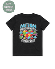 AUTISM AWARENESS TSHIRT -SEE THE WORLD DIFFERENTLY