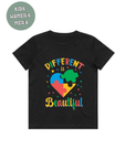 AUTISM AWARENESS TSHIRT- different is beautiful