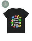 AUTISM AWARENESS TSHIRT- i love every autistic child
