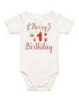First berry birthday , 1st birthday strawberry , one piece t shirt