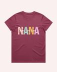 ADULT NANA AND KID'S NAME T-SHIRT- Personalised