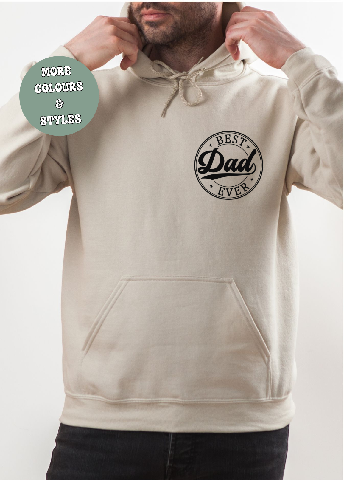 Hooded Sweatshirt Best Dad Pullover Father's Day Matching T-Shirt