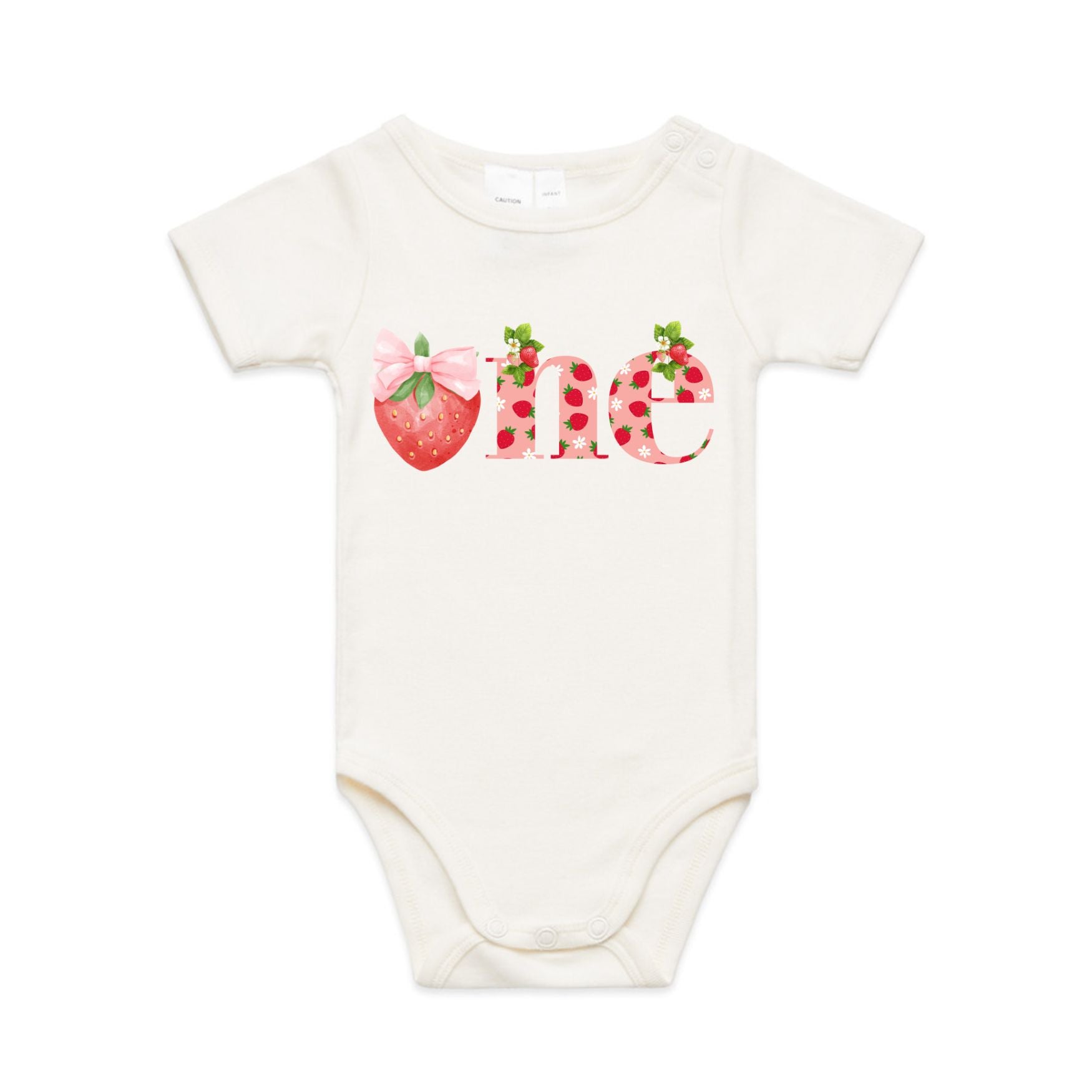 First berry birthday , 1st birthday strawberry  , one piece t shirt