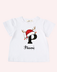 CUSTOM CHRISTMAS GIRL T-SHIRT WITH NAME