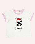 CUSTOM CHRISTMAS GIRL T-SHIRT WITH NAME