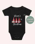 First Christmas Santa Gnome Custom Name One Piece - personalised