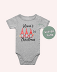 First Christmas Santa Gnome Custom Name One Piece - personalised