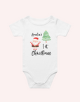First Christmas Custom Name Tree Santa One Piece - personalised