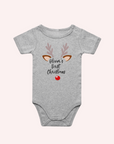 Baby’s First Christmas Reindeer One Piece - personalised