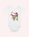 SANTA DINOSAUR ONE PIECE OR T SHIRT